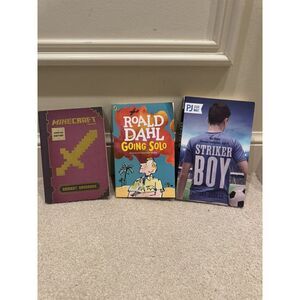 Roald Dahl, Minecraft And Striker Boy, 3 Books